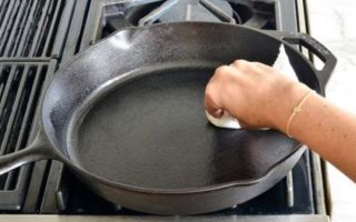 Список лучших методов чистки чугунных сковородок